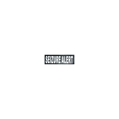 Doggie Stylz Set of 2 Reflective SEIZURE ALERT Removable Patches for Service dog harnesses & vests.