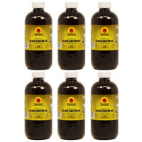Tropic Isle Living Jamaican Black Castor Oil 8oz 'Pack of 6' w/Free applicator