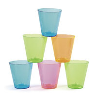 Fun Express Neon Plastic Shot Glasses (60 pc)