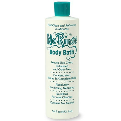 NO RINSE! Concentrated Body Bath 16 Oz Bottle Wash Without Rinsing