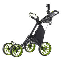 Caddy Tek CaddyTek One-Click Folding 4 Wheel Version 3 Golf Push Cart, Lime