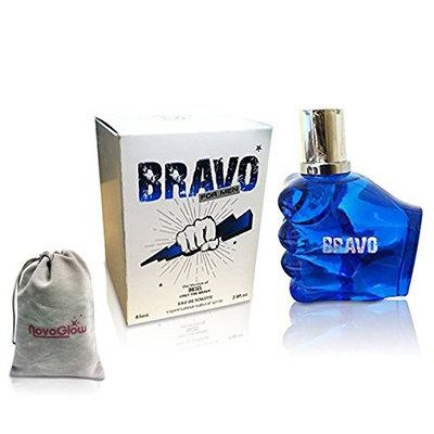 BRAVO PERFUME for MEN, 2.8 fl oz - 85 ml, EDT VERSION of DIESEL ONLY THE BRAVE by MIRAGE BRANDS With a NovoGlow Pouch Included