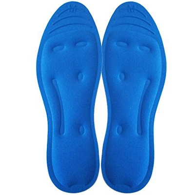 FootMatters Liquid Hydro Gel Comfort Therapy Orthotic Insoles - Dynamic Gel Provides Arch Support, Absorbs Heel & Ball of Foot Shock - Flat Foot Pain Relief - Men 8-9.5 Women 9-10.5