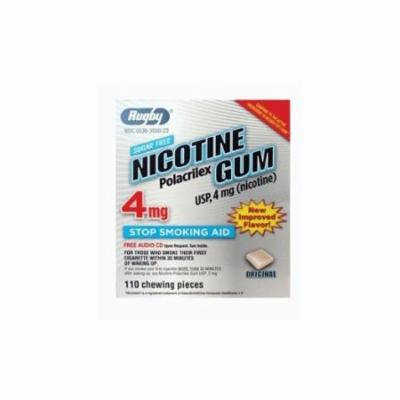 Rugby Nicotine Polacrilex Gum USP 4mg 110 Each
