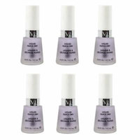 Revlon Liquid Quick Dry, 0.5 Ounce (6 Pack) + Makeup Blender Sponge