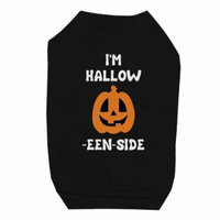 Hollow Inside Pumpkin Black Pet Shirt for Small Dogs