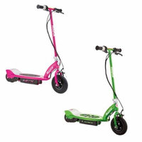 Razor Motorized Rechargeable Electric Powered Kids Scooters, 1 Pink & 1 Green