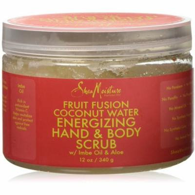 4 Pack - Shea Moisture Fruit Fusion Coconut Water Energizing Hand Body Scrub 12 oz