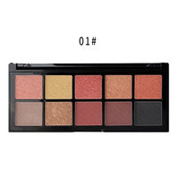 Memela Cosmetic Matte Eyeshadow Cream Makeup,Palette Shimmer Set 10 Colors Eyeshadow