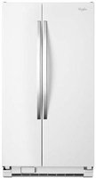 White Ice Whirlpool(R) 25 cu. ft. Whirlpool(R) Side-by-Side Refrigerator with Greater Capacity