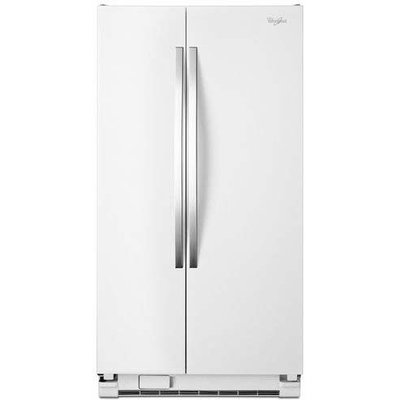 White Ice Whirlpool(R) 25 cu. ft. Whirlpool(R) Side-by-Side Refrigerator with Greater Capacity