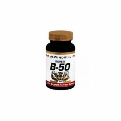 Windmill Super B-50 Balanced Complex Tablets 100 Each