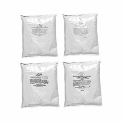 French Vanilla Cappuccino, Hot Chocolate, English Toffee, White Chocolate Caramel Cappuccino (4 bags)
