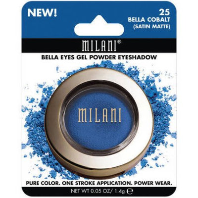 Milani Bella Eyes Gel Powder Eyeshadow, 25 Bella Cobalt Satin Matte, 0.05 oz