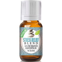Stress Relief Blend 100% Pure, Best Therapeutic Grade Essential Oil - 10ml - Bergamot, Patchouli, Blood Orange, Ylang Ylang, Grapefruit