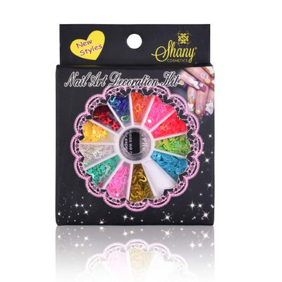 SHANY 3D DIY Neon Nail Decoration, Stars, Hearts & More - Nail Wheel - Set#2