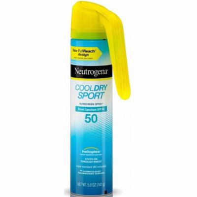 4 Pack - Neutrogena Cool Dry Sport Full Reach Sunscreen Spray with Broad Spectrum SPF 50 5 oz