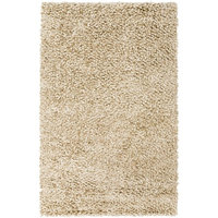 8' x 10' Sencilla Elegancia Ivory and Light Gray Hand Woven Area Throw Rug