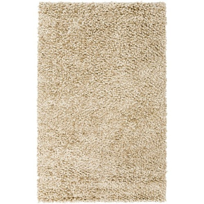 8' x 10' Sencilla Elegancia Ivory and Light Gray Hand Woven Area Throw Rug