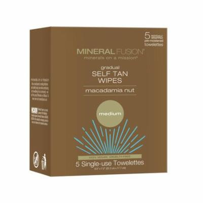 Mineral Fusion Gradual Self Tan Wipes Macadamia Nut Medium 5 Towels