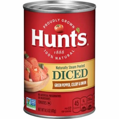 (6 Pack) Hunt's Diced Tomatoes with Green Pepper, Celery & Onion, 14.5 oz
