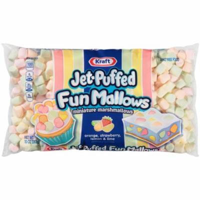 (5 Pack) Kraft Jet- Puffed FunMallows Colored Miniature Marshmallows, 10 oz Wrapper