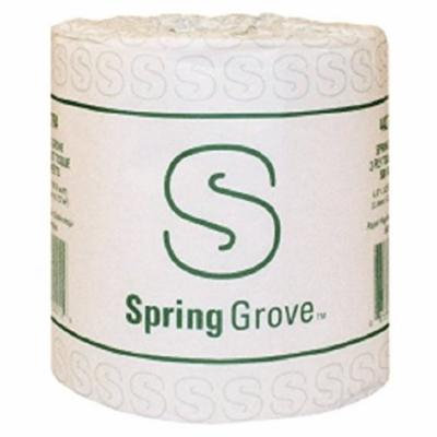 Spring Grove Standard Toilet Tissue White 2-Ply Cored Roll 500 Sheets 3 X 4.5 Inch Case of 96 10 Pack