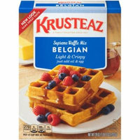 (6 Pack) Krusteaz Light & Crispy Belgian Supreme Waffle Mix, 28-Ounce Box