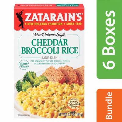 (6 Pack) Zatarain's Cheddar Broccoli Rice, 5.7 oz