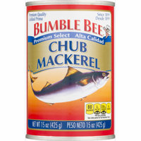 (3 Pack) Bumble Bee Premium Select Chub Mackerel, 15 oz Can