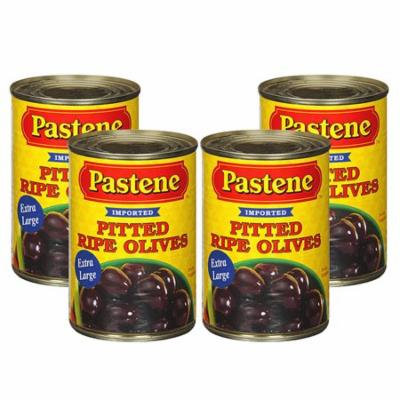 (4 Pack) The Pastene Pastene Pitted Ripe Olives, 6 oz