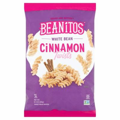 Beanitos Cinnamon Twists White Sweet Bean Snacks, 6.5 oz