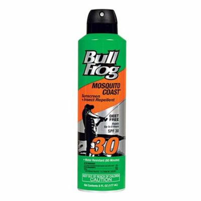 BullFrog Mosquito Coast Sunscreen with Insect Repellent, SPF 30, 6 Fl Oz