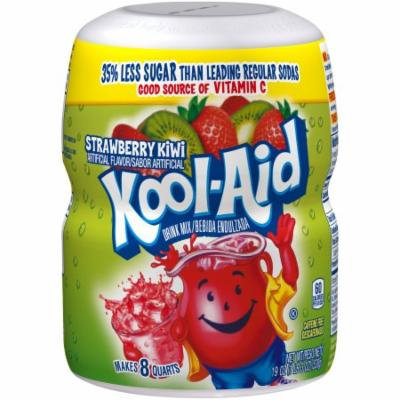 (6 Pack) Kool-Aid Sugar-Sweetened Strawberry Kiwi Powdered Soft Drink, 4 - 19 oz Jars