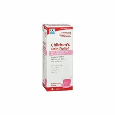 Quality Choice Childrens Pain Relief Acetaminophen Bubblegum Flav 4oz Ea