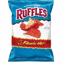 (3 Pack) Ruffles Flamin' Hot Potato Chips, 8.5 oz Bag