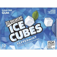 ICE BREAKERS ICE CUBES Sugar-Free Gum (Pack of 10)