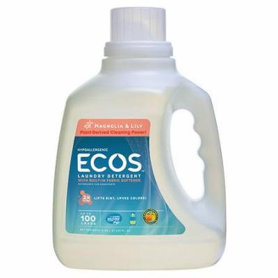 Earth Friendly Products Ecos 2X Ultra Magnolia & Lily All Natural Liquid Laundry Detergent HE 100.0 oz.(pack of 1)