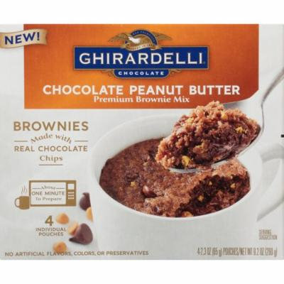 (3 Pack) Ghirardelli Chocolate Peanut Butter Mug Brownie Mix, 9.2-Ounce Box