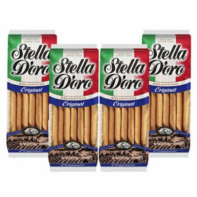 (4 Pack) Stella D'oro Original Breadsticks, 6 Oz