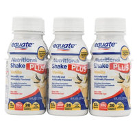 Wal-mart Stores, Inc. Equate Vanilla Nutritional Shake Plus, 8 fl oz, 6 count