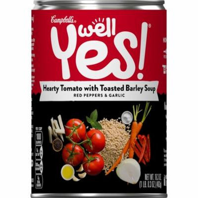 (8 Pack) Campbell's Well Yes! Hearty Tomato with Toasted Barley Soup, 16.3 oz. Can
