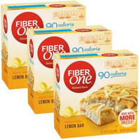 (3 Pack) Fiber One 90 Calorie Soft-Baked Bar, Lemon Bar, 6 Fiber Bars, 5.34 oz