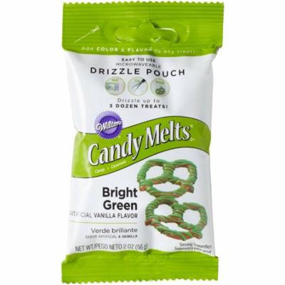 (5 Pack) Wilton Bright Green Candy Melts Drizzle Pouch, 2 oz.