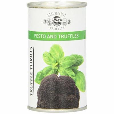NEW Urbani Truffles Truffle Thrills, Pesto and Truffles - 2 pcs. x 6.4 Oz Cans BUY 2 and SAVE