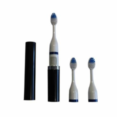 Vivid Battery Powered Toothbrush with 2 Extra Toothbrush Head - Great For Travel, Portable and Easy To Carry (Black)