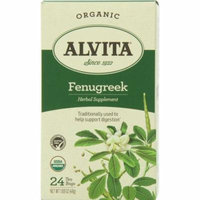 4 Pack - Alvita Organic Herbal Supplement, Fenugreek 24 ea