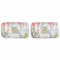 Michel Design Works Large Bath Bar Soap 2-Pack In The Garden Unisex Bath Bar Soap
