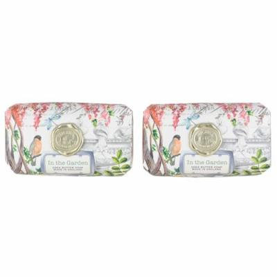 Michel Design Works Large Bath Bar Soap 2-Pack In The Garden Unisex Bath Bar Soap