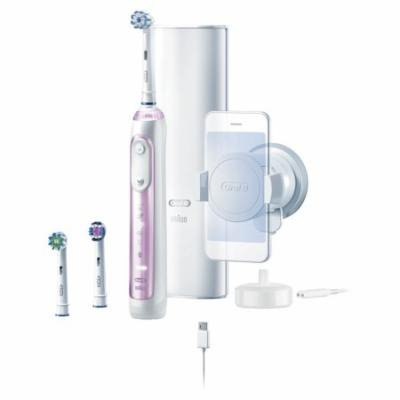 Oral-B 9600 Electric Toothbrush, 3 Brush Heads, Powered by Braun, Sakura Pink